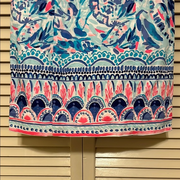 Lilly Pulitzer Blue and White Halter Sheath Mini Dress - Picture 6 of 7